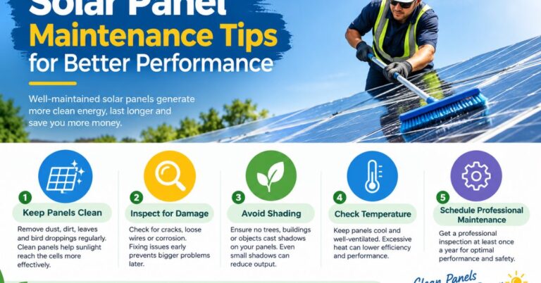 Solar Panel Maintenance Tips for Better Performance