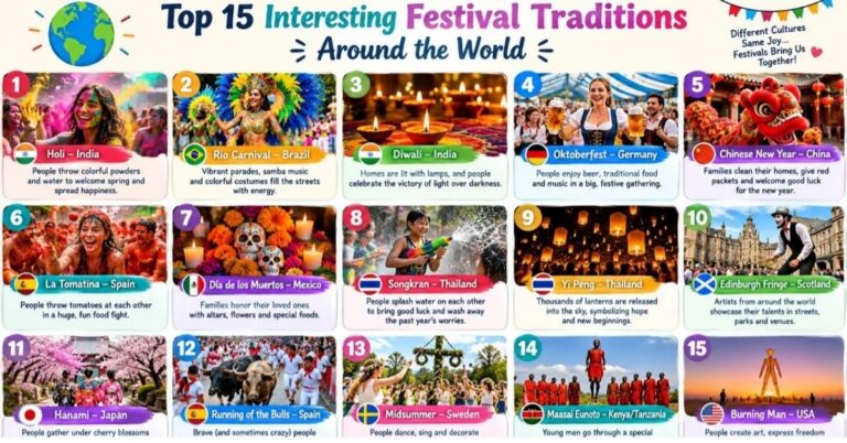 Top 15 Interesting Festival Traditions From Around the World